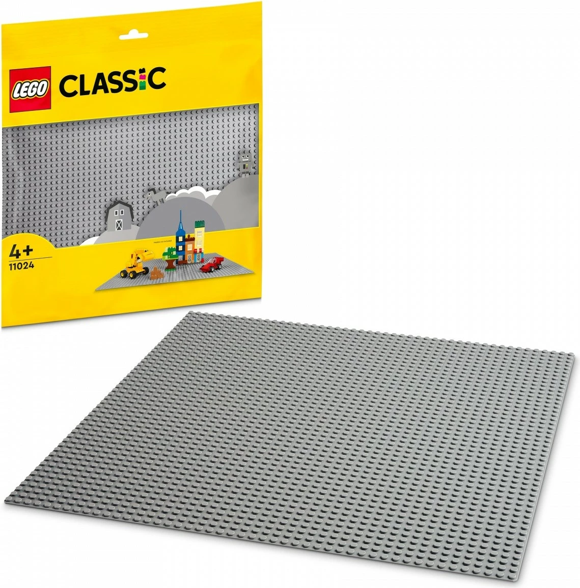 Pllakë ndërtimi LEGO Classic 11024, 48x48 pika, Gri
