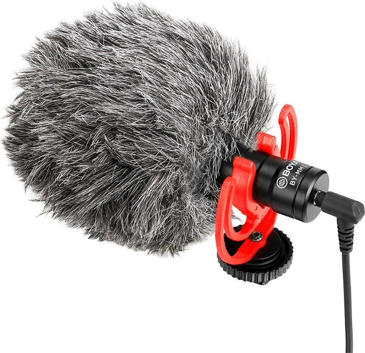 Mikrofon për kamerë BOYA BY-MM1, kardioid, pa bateri, i zi