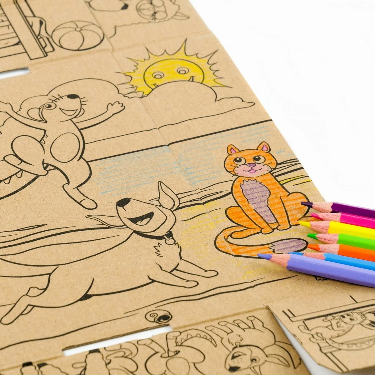 Puzzle dy-pjesësh Muduko 54437, dinosaurët dhe të vegjlit e tyre, 24 pjesë, për fëmijë