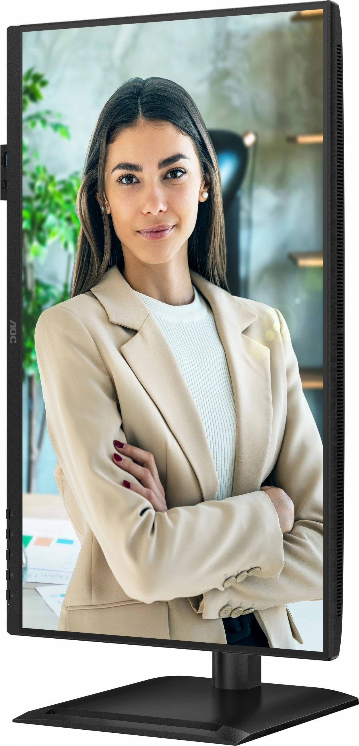 Monitor AOC 24P4U 23.8 inç IPS HDMI DP DVI USB Hub i zi