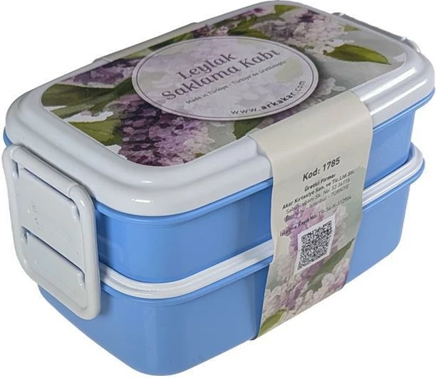 Kuti ushqimi me dy nivele ARK 15x9x9cm, Blu