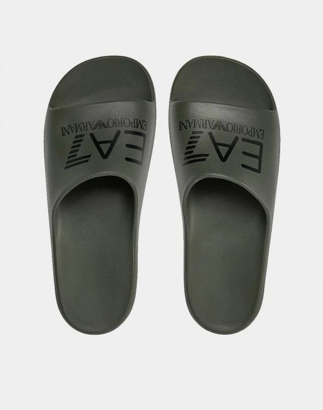 Flip-Flops për meshkuj Emporio Armani, të gjelbra