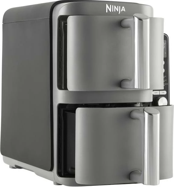 Airfryer, Ninja SL400EU XL Double Stack, 2x4.75L, 6 funksione, panel i heqshëm, gri
