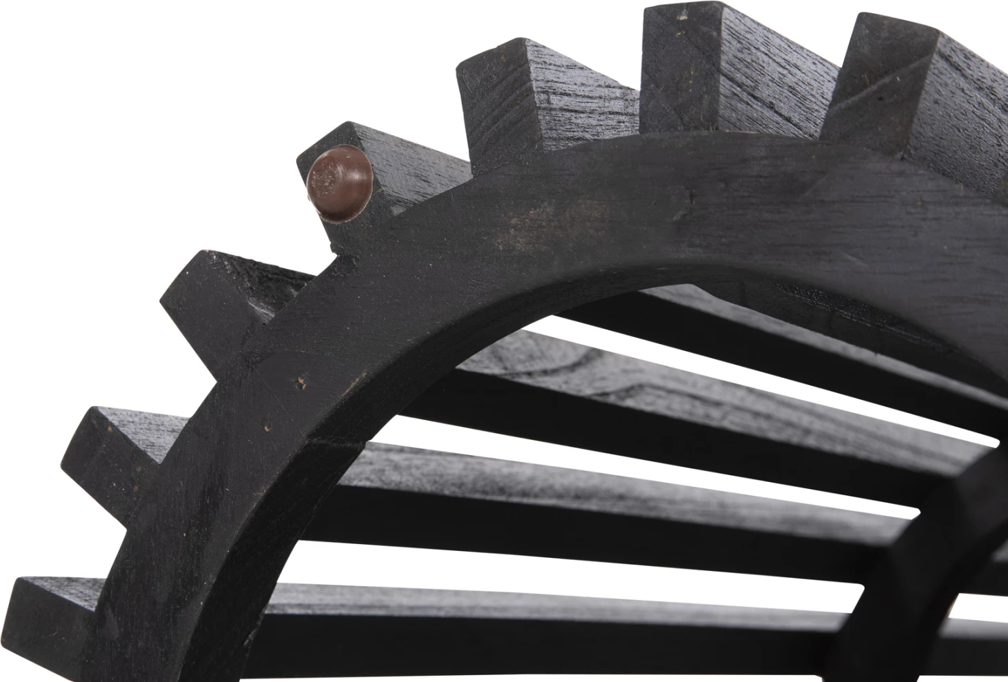 Baza e qëndrimit për bar, lartësi mesatare, e rrumbullakët, FRANTZ, FH9857.12, dru MINDI, ngjyrë e zezë, Φ40x90H cm