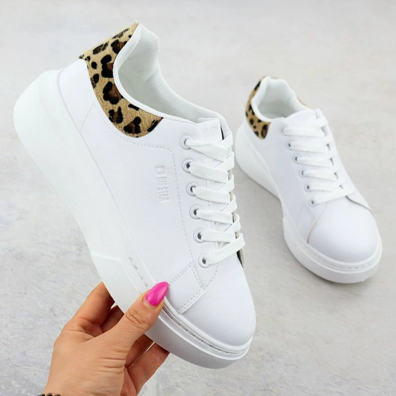 Atlete platforme për femra Big Star, të bardha