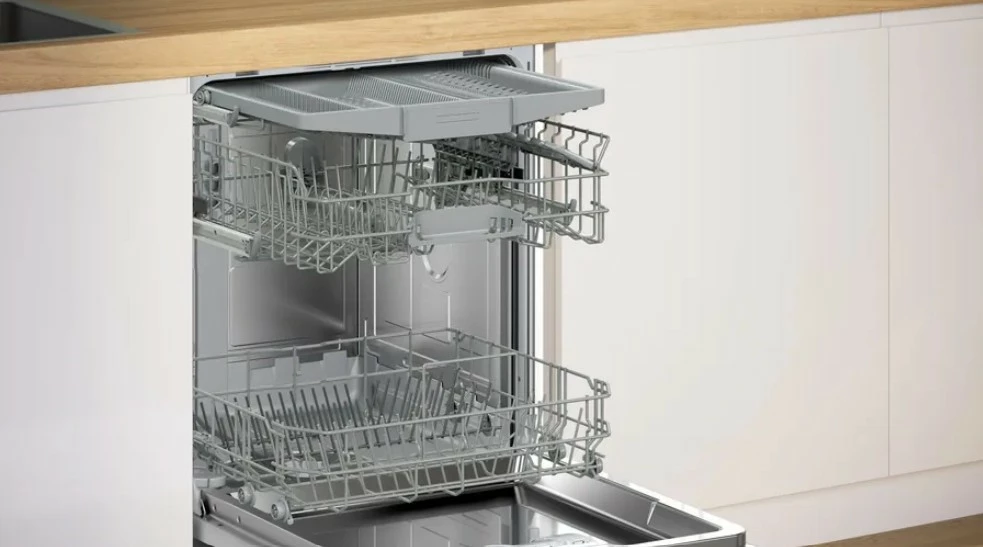Lavastovilje e integrueshme frontale, Bosch SMU2HVS06E, 14 sete, 60 cm, 46 dB, Klasa C, Home Connect, ExtraDry, inox