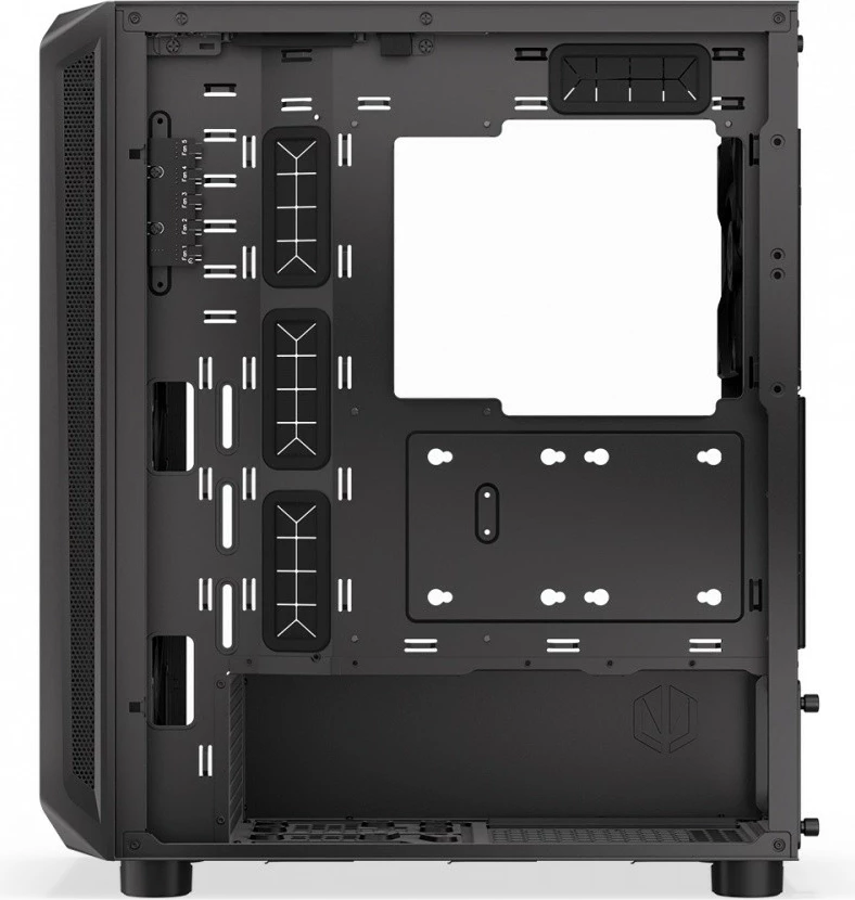 Kasë Endorfy Arx 500 Air EY2A010, Midi Tower, ATX/Micro ATX/Mini ITX, 5 ventilatorë, E zezë