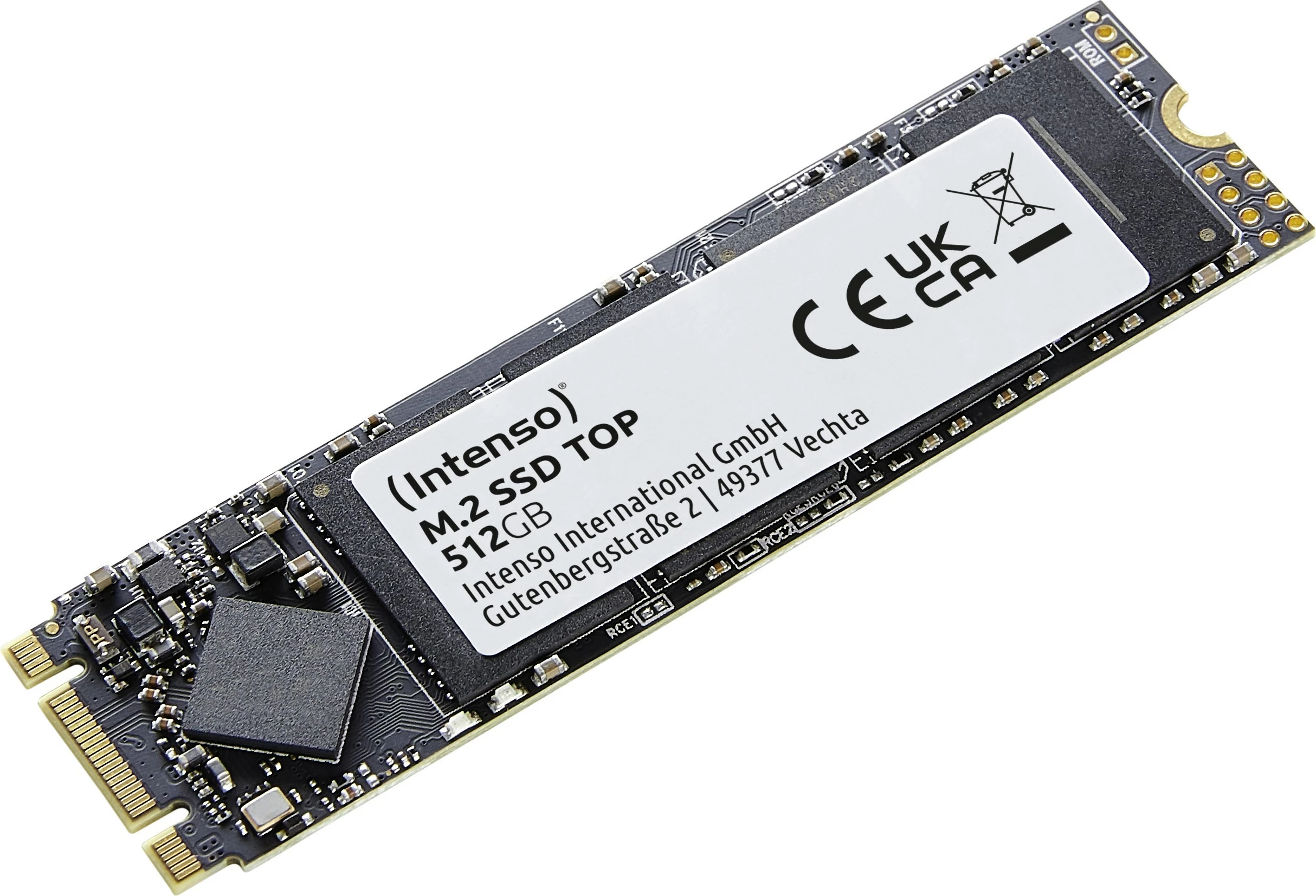 SSD M.2 Intenso Top 512GB, SATA III, 520MB/s, gjelbër