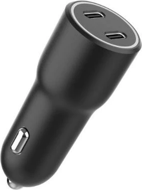 Karikues veture Gembird TA-UC-C2PD40-CAR-01, 2x USB-C, 40W, Zi