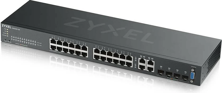 Switch Zyxel GS2220-28, 24x Gigabit Ethernet, 4x Combo, Managed, Rackmount, i zi