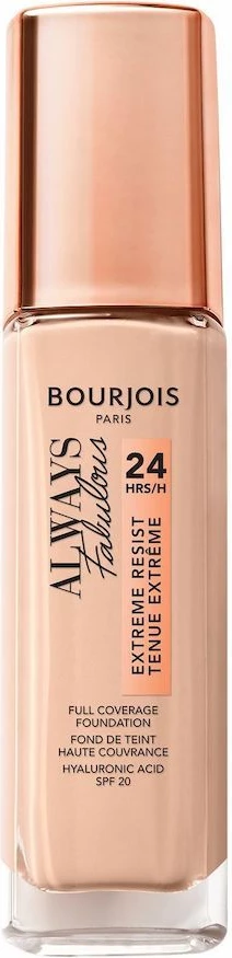 Fondatinë Bourjois Always Fabulous Extreme Resist SPF20 Full Coverage 105 Natural Ivory 30ml