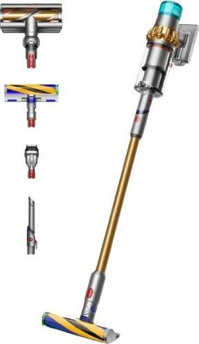 Fshesë me bateri Dyson V15 Detect Absolute, 2-në-1, pa qese, 60 min, HEPA, e artë