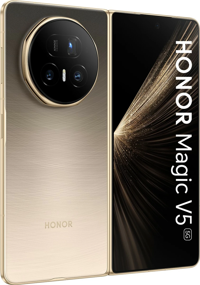 Celular Honor Magic V5 5G, 16GB RAM, 512GB, dawn gold