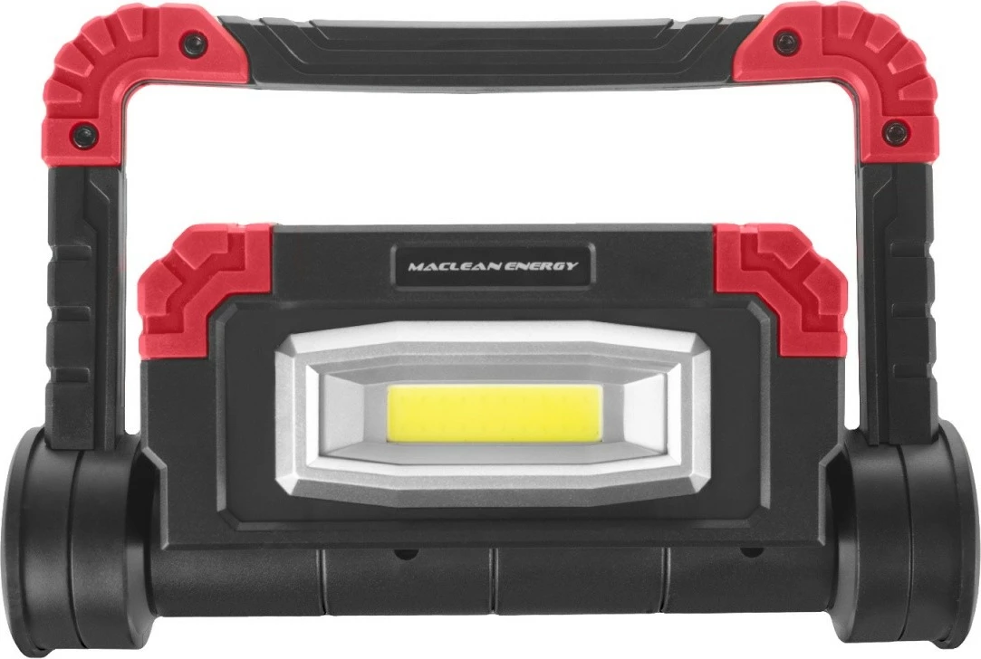 Llambë pune Maclean MCE439, LED COB, 300 lm, 3 mënyra ndriçimi, IP44, 6500K, e zezë/kuqe