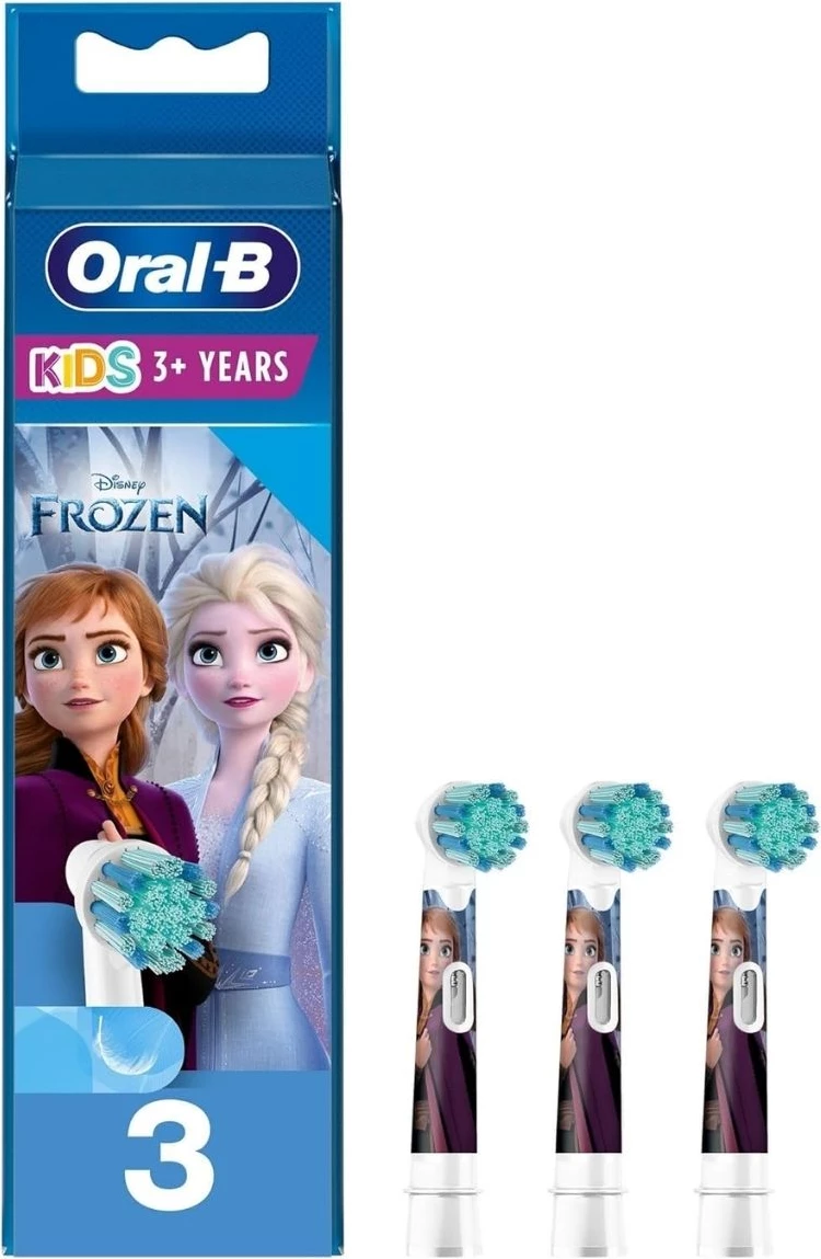 Kokë furçe sonike, Oral-B, 81748472, për fëmijë Disney Frozen 3+, set 8 copë, lejla