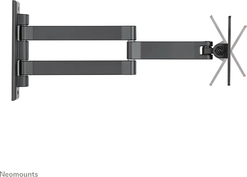 Mbajtës muri Neomounts FPMA-W830BLACK, 75 x 75 mm, 100 x 100 mm, 0 - 140°, 0 - 180°, Alumini, E zezë