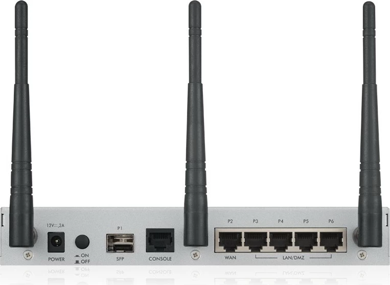 Firewall Zyxel USG20W-VPN me WLAN, 4 porta Gigabit, 3 antena, i bardhë