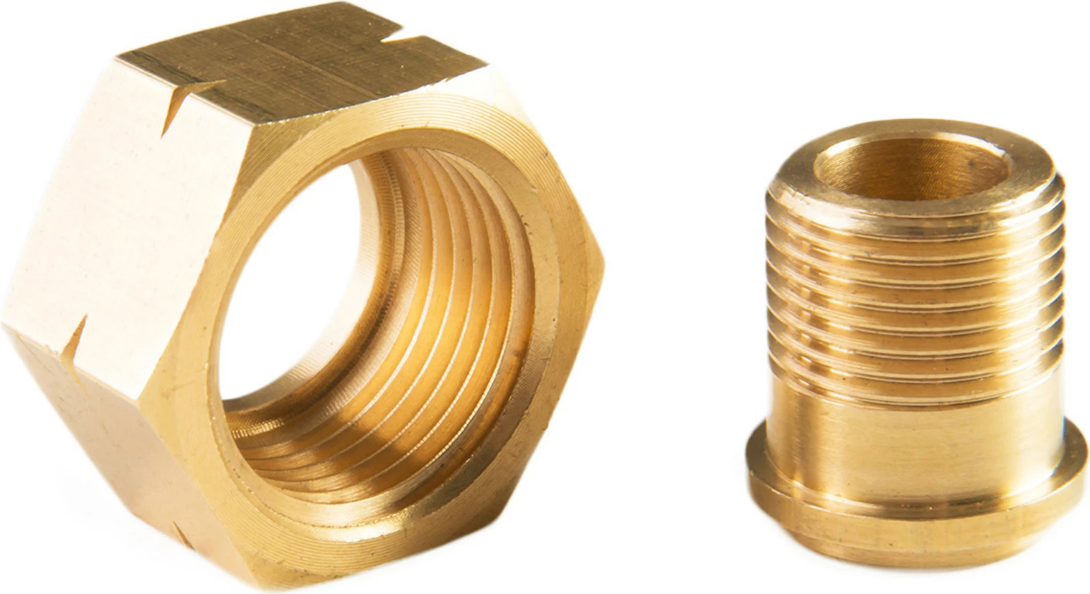Adapter reduktues për bombol gazi Meva 1013119, 21.8mm L në 3/8" L, bronz