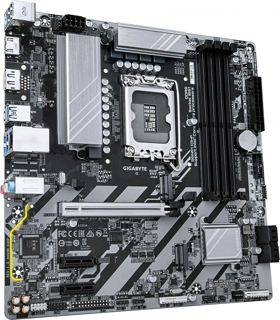 Pllakë amë Gigabyte B860M D3HP, Intel Core Ultra Series, ATX, Bronzi