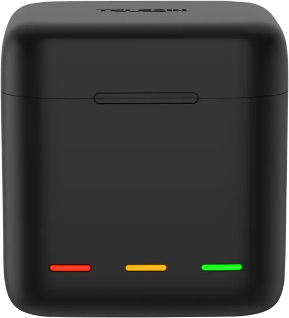 Karikues 3-slots Telesin GP-BCG-901 për GoPro Hero 9/10/11/12, i zi