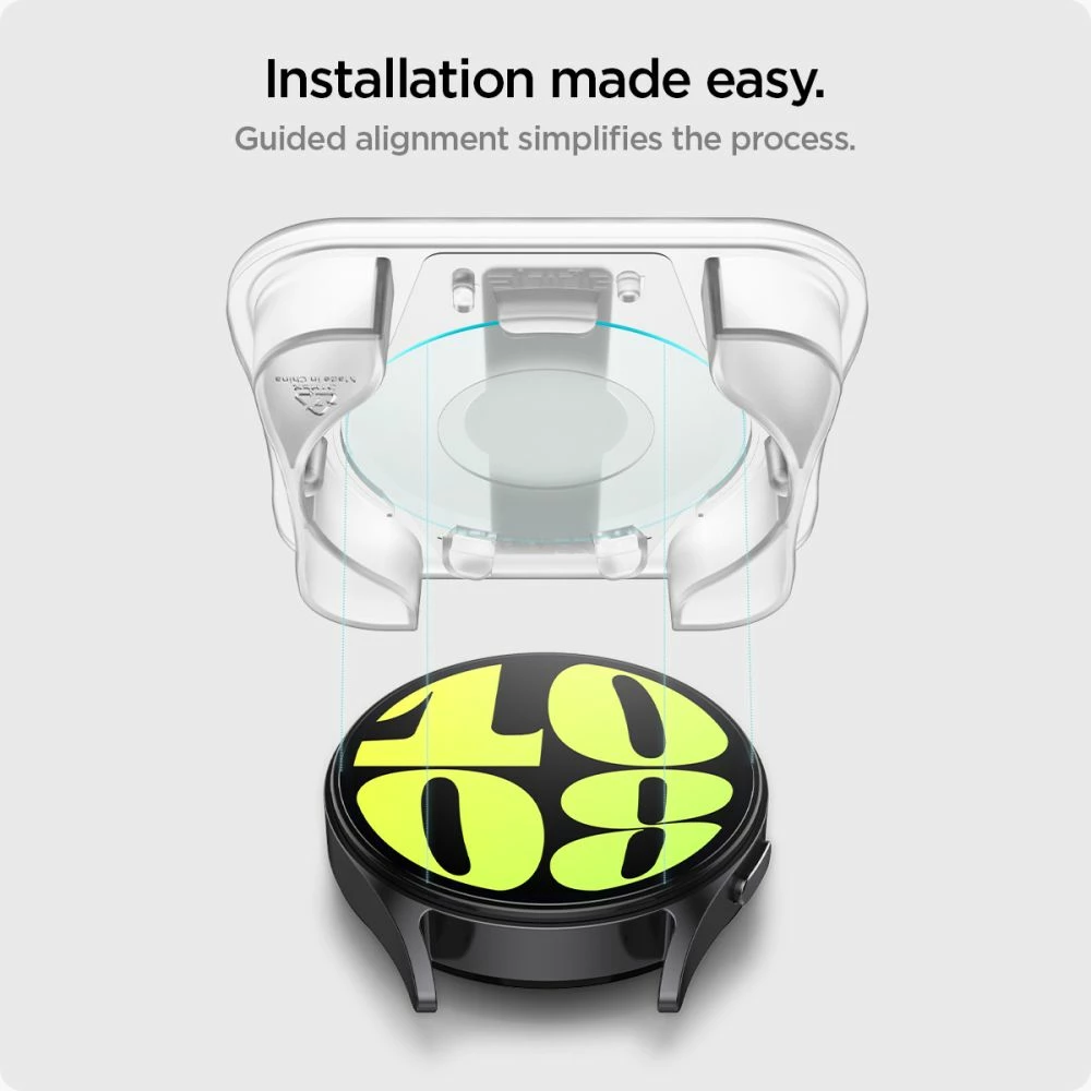 Xham i temperuar Spigen Glas.tR EZ Fit për Samsung Galaxy Watch 7, 40 mm, 2 copë