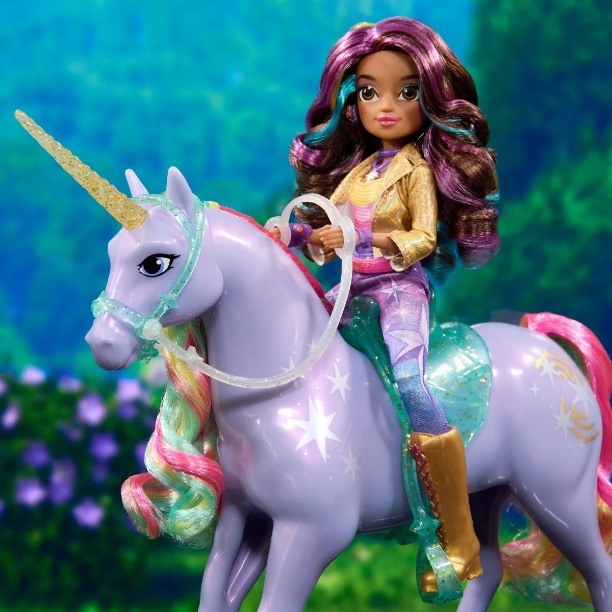 Figurinë lodër Unicorn Academy Spin Master Unicorn Star, 28 cm, plastikë, shumëngjyrëshe, set