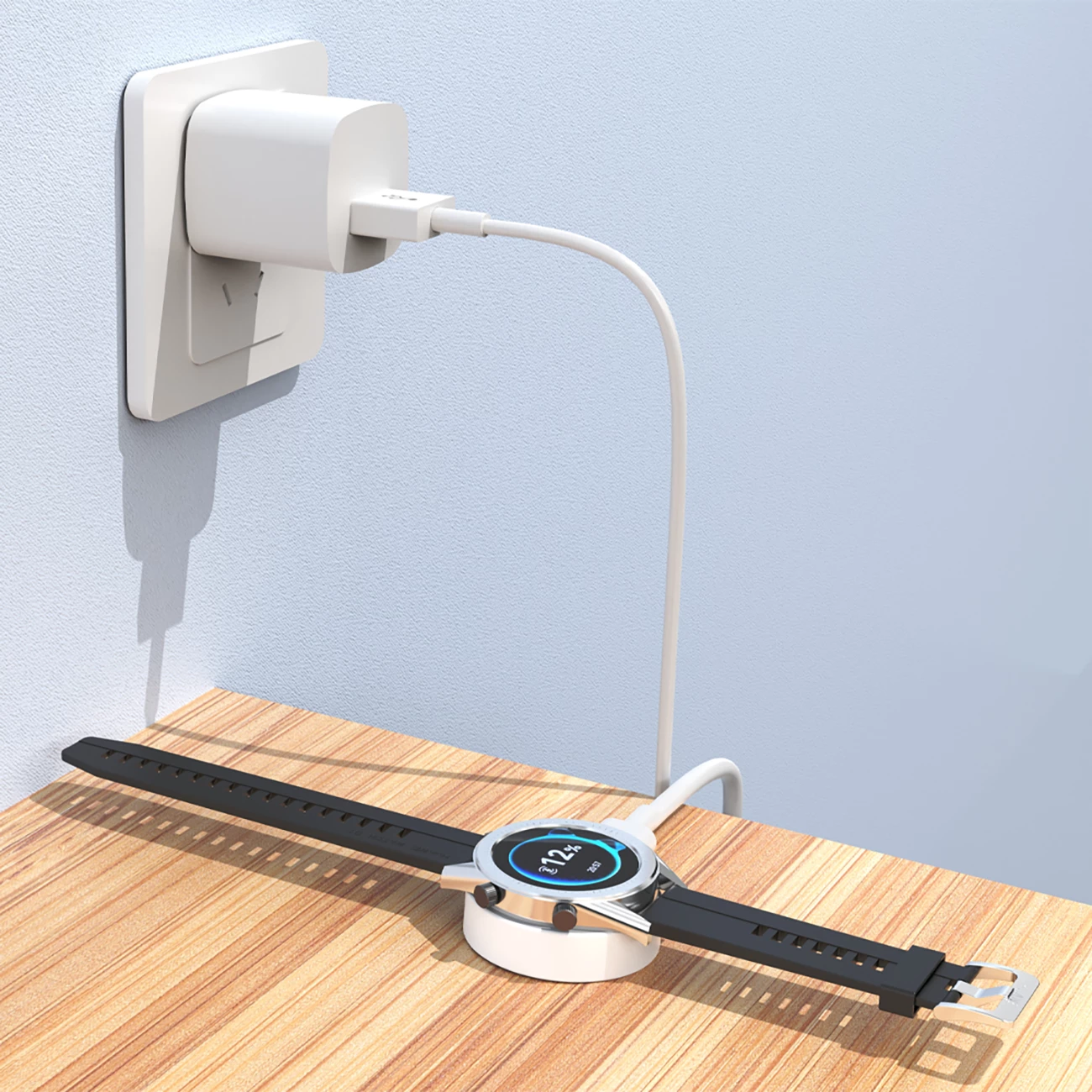 Karikues wireless për Huawei smartwatch Dudao A12H, 1.2m, i bardhë