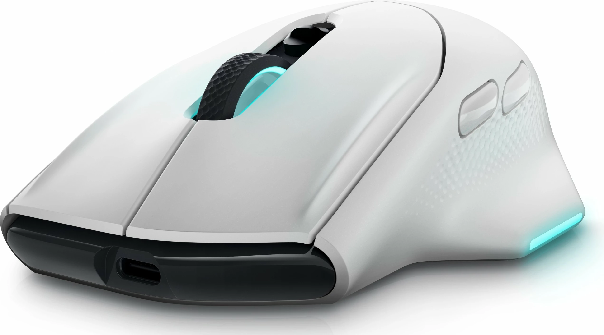 Maus Dell Alienware AW620M, optik, 7 taste, kabllo/pa kabllo, i bardhë