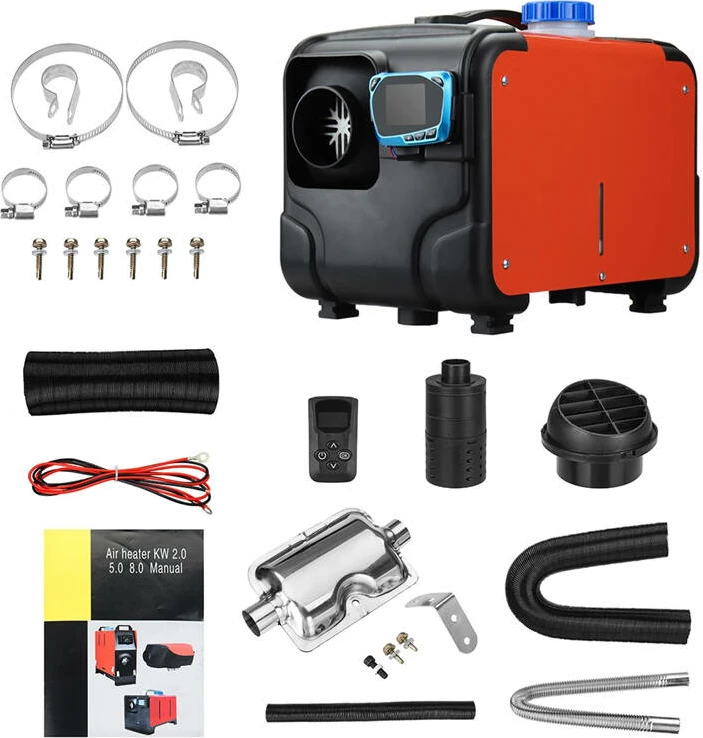 Ngrohës parkimi BlitzWolf BW-AH-H2B, 5kW, me telekomandë, Diesel, i zi/portokalli