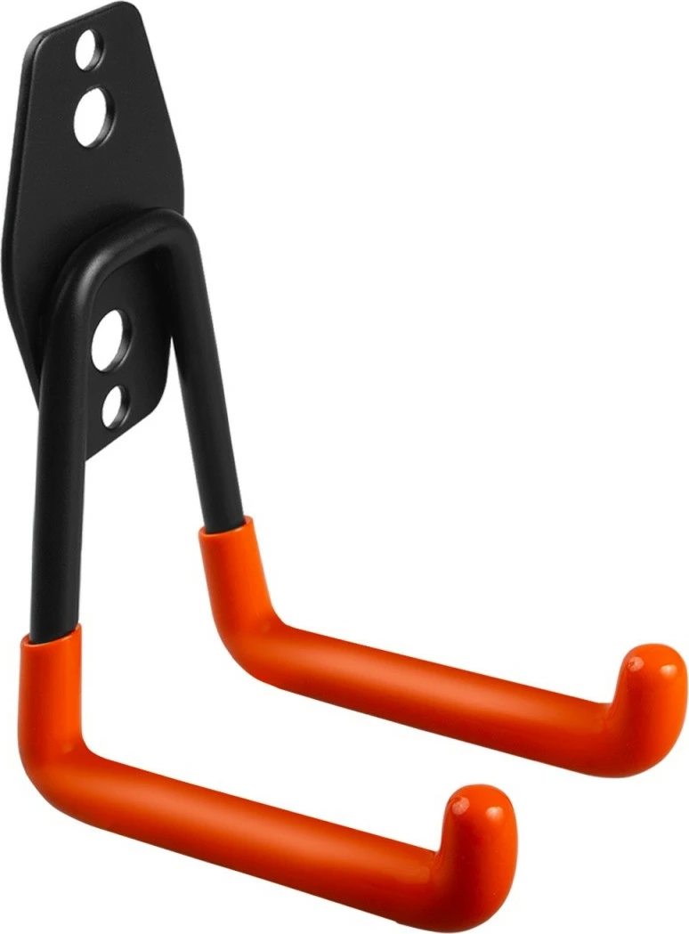 Mbajtëse muri për garazh Maclean MC-443, çelik, 50 kg, zezë/portokalli