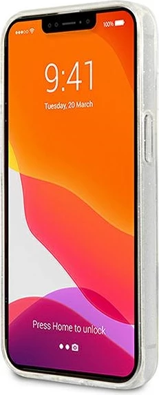 Mbështjellës Karl Lagerfeld KLHCP13SKCTUGLS për iPhone 13 mini, Hardcase, Argjendtë