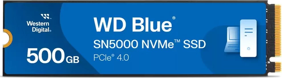 SSD Western Digital Blue SN5000, 500 GB, M.2, 5000 MB/s, Blu