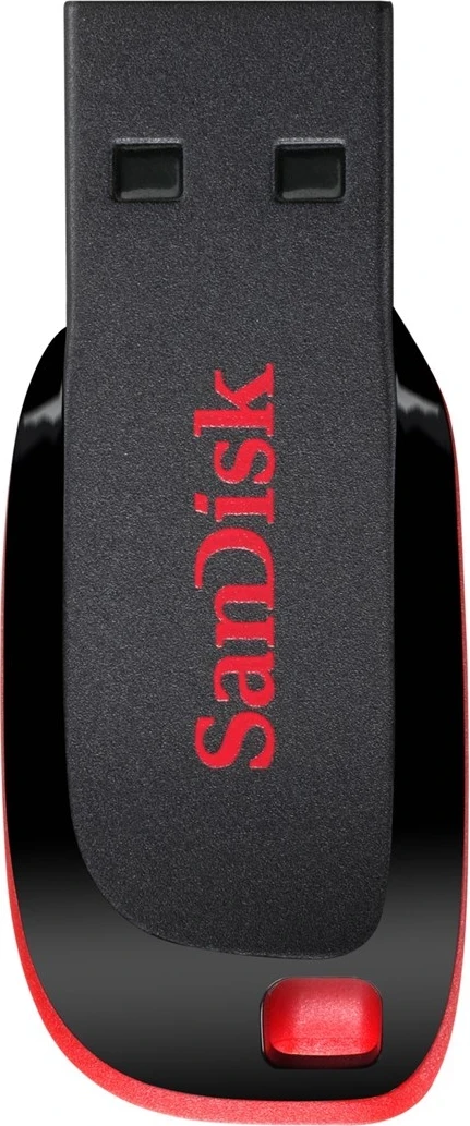 USB Sandisk Cruzer Blade, 64 GB, i zi, i kuq