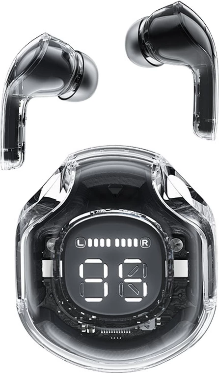 Kufje Acefast T8 TWS pa tela, Bluetooth 5.3, IPX4, të zeza