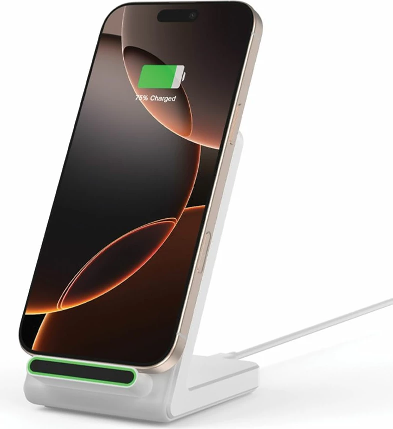 Karikues wireless Tech-Protect QI15W-A40, 15W, i bardhë