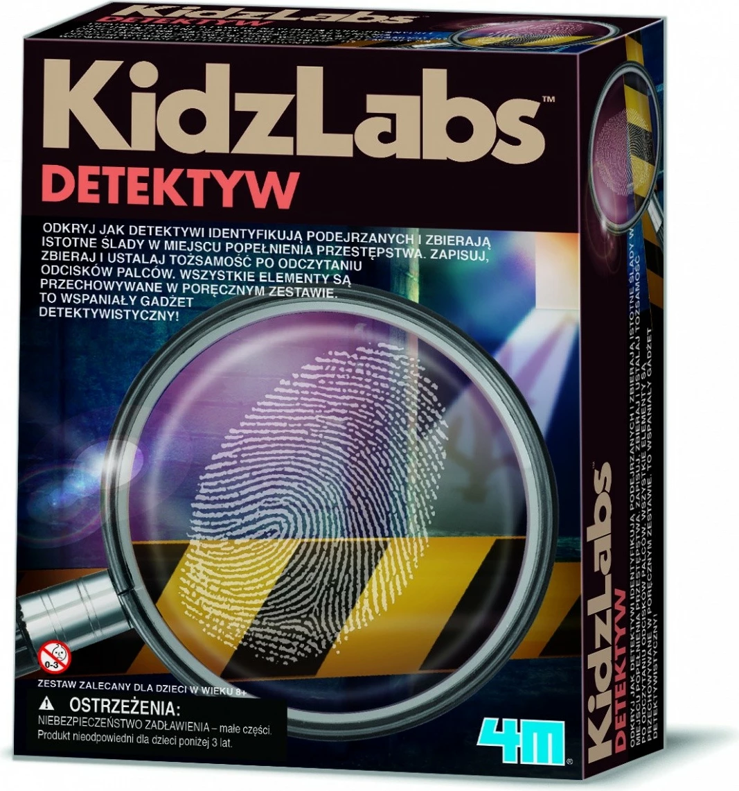 Set detektivi 4m KidzLabs 3248, edukativ, me valixhe dhe aksesorë