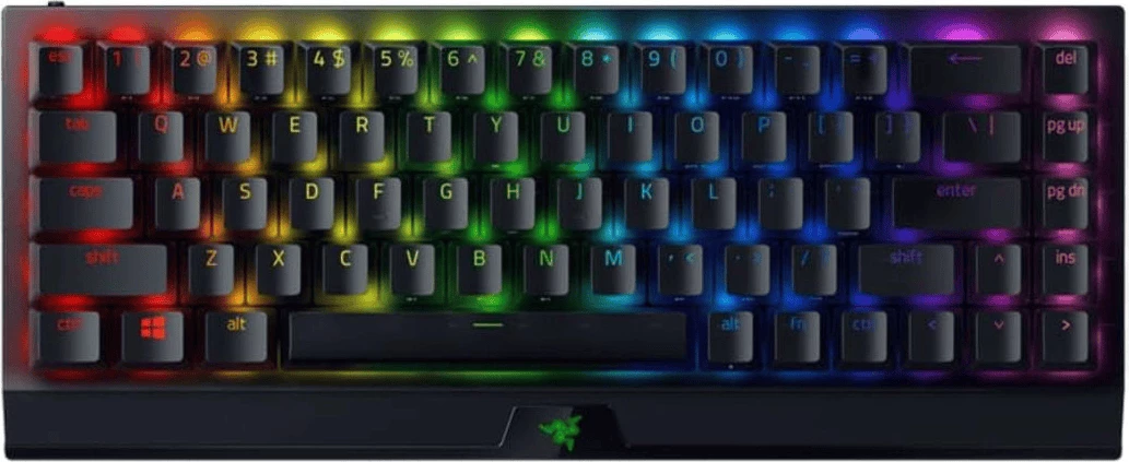 Tastierë gaming, Razer BlackWidow V3 Mini HyperSpeed RZ03-03890100-R3M1, pa tel, kompakte, layout US-International, ndriçim RGB, e zezë