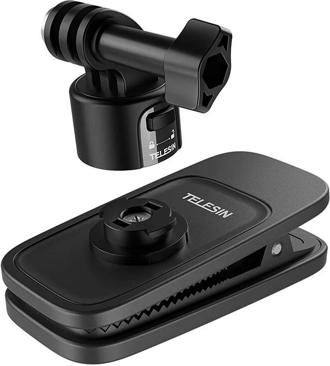 Mbajtës shpine për kamera sportive Telesin S2-JFM-01, magnetik, i zi