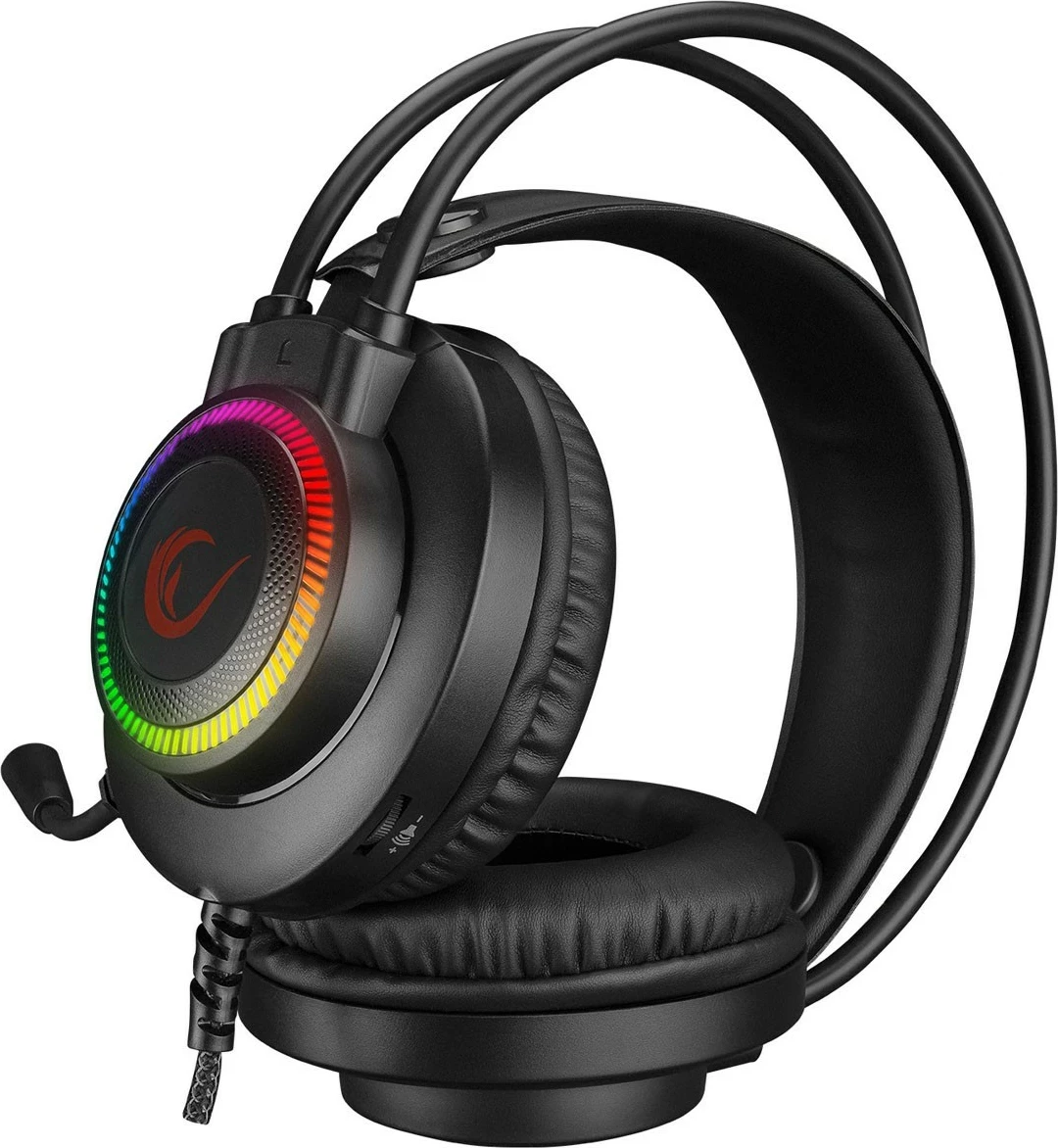 Kufje gaming Rampage X-JAMMER 7.1, me mikrofon, të zeza