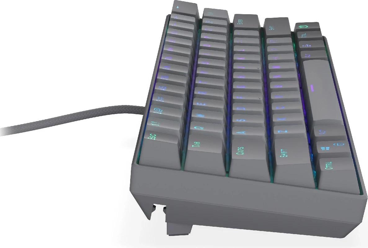Tastierë mekanike Endorfy Thock V2 Compact, 60%, RGB, gri