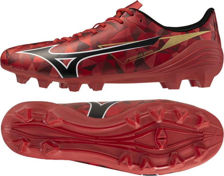 Atlete futbolli Mizuno për meshkuj/femra, të kuqe