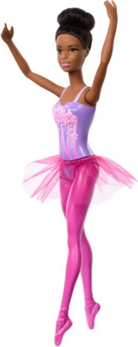 Kukull Barbie Mattel HRG33/HRG36 balerinë, flokë të zinj