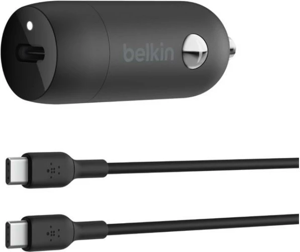 Karikues veture Belkin BoostCharge 30W PD PPS me kabllo USB-C 1m, Zi