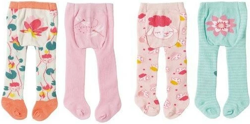 Çorape të gjata për kukulla Baby Annabell, Zapf, set me motive të ndryshme, Mix