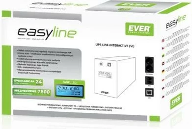UPS EVER EASYLINE 650 AVR USB, 650 VA, 360 W, i zi