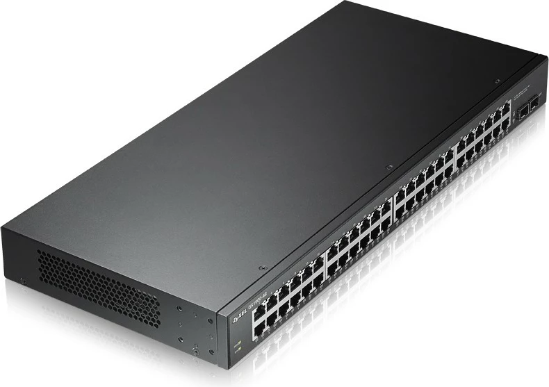 Switch Zyxel GS1900-48-EU0102F, L2, Gigabit Ethernet (10/100/1000), montim në rack, ngjyrë e zezë