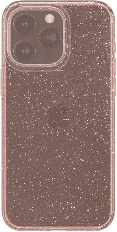 Mbështjellës Spigen Liquid Crystal Glitter për iPhone 15 Pro, Transparent/Rozë