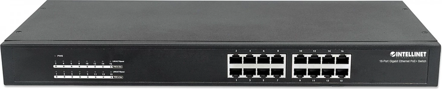 Switch Intellinet 560993, 16p Gigabit PoE