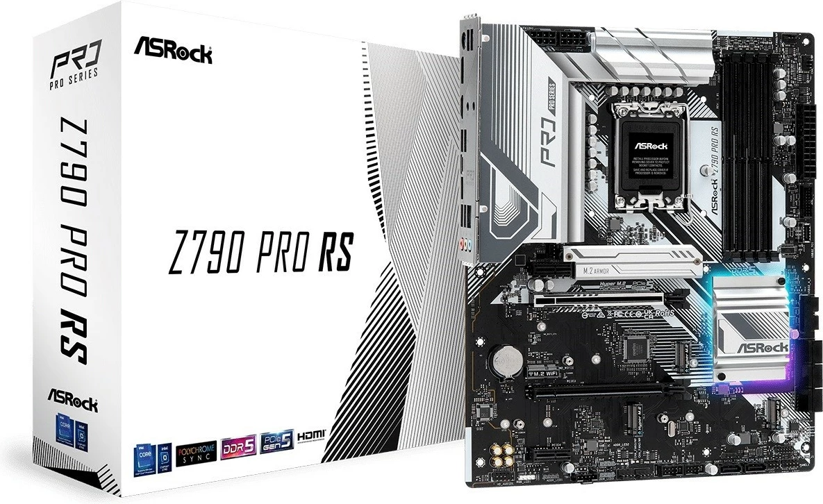 Pllakë amë ASRock Z790 PRO RS, LGA1700, DDR5, ATX, e zezë