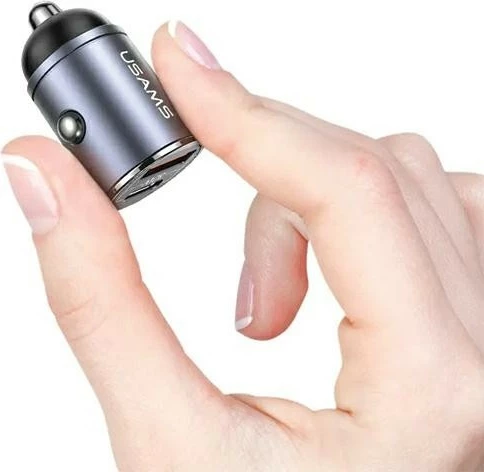 Karikues veture USAMS USA001368, 30W, 1xUSB + 1xUSB-C, Çelik